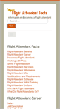 Mobile Screenshot of flightattendantfacts.com