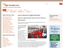 Tablet Screenshot of flightattendantfacts.com